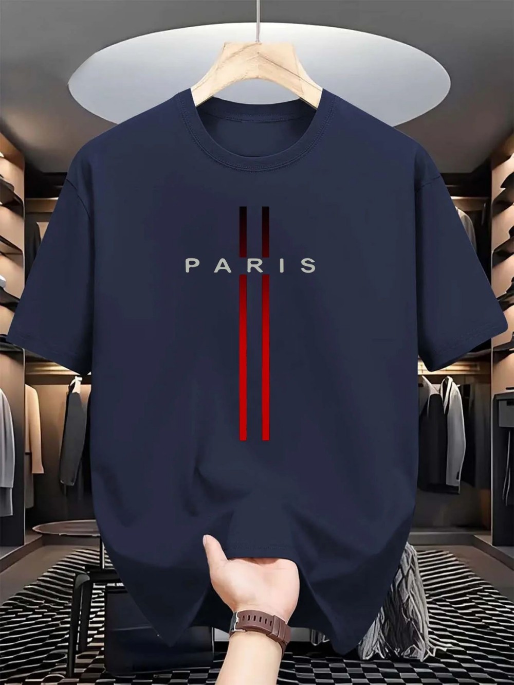 Street Fashion Paris - 파리 레터 3D 프린트 스포츠 퀵드라이
