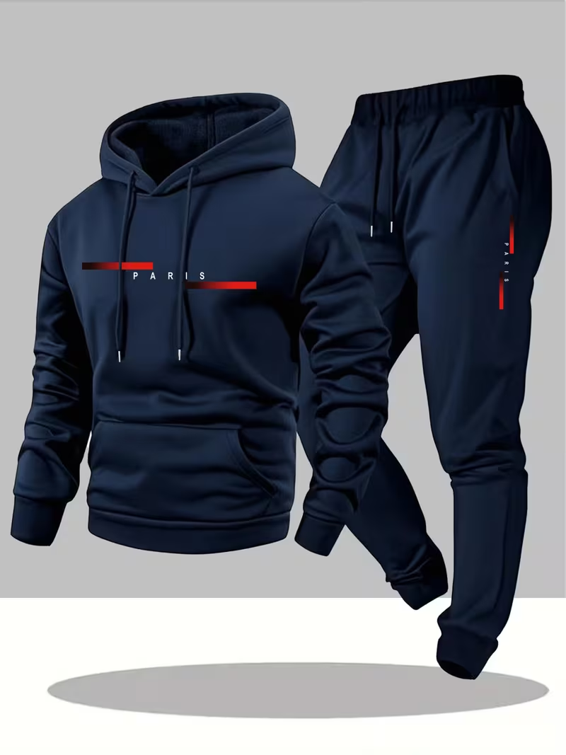 Street Fashion Hoodie - 남성 베스트셀러 트렌디 레터 프린트 세트