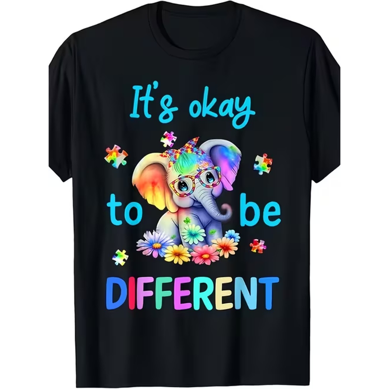 Street Fashion Mood - Its OKAY To Awareness 귀여운 티셔츠