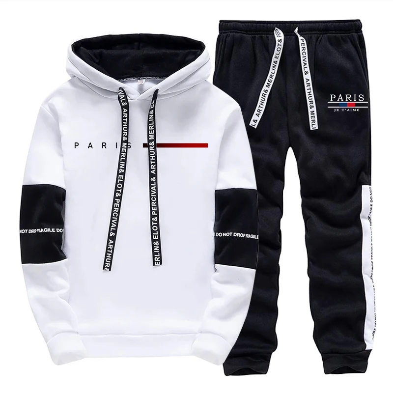 Street Fashion Hoodie - 남성 트레이닝복 패션 캐주얼 후드 스웨트셔츠