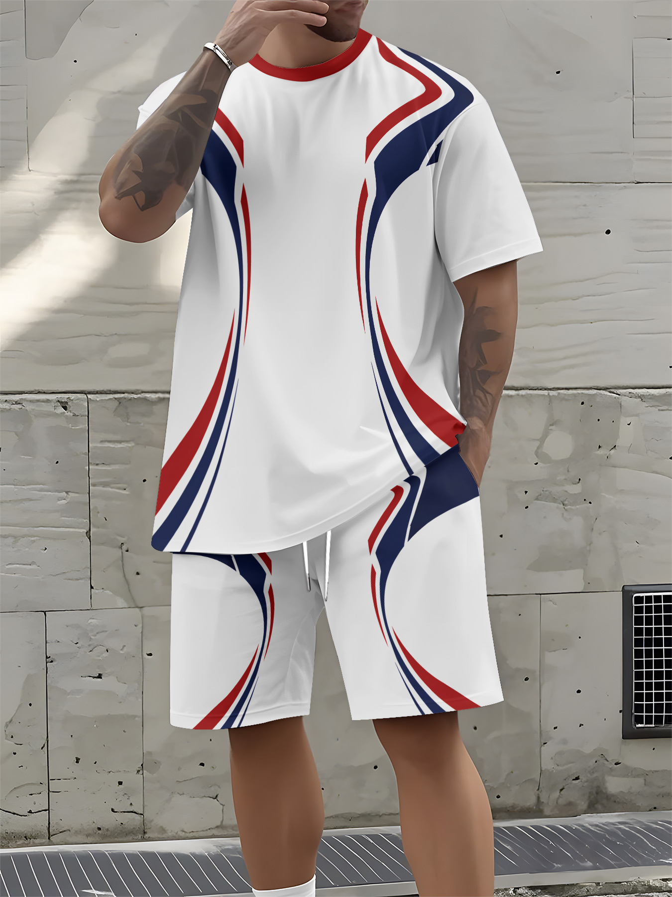 Street Fashion Summer 2026 - 2026년 여름 신상 남성용 3D 스트라이프