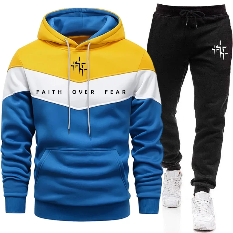 Faith Over Fear 남성용 트랙수트 후드 티셔 - Street Fashion Hoodie 리뷰 및 가격