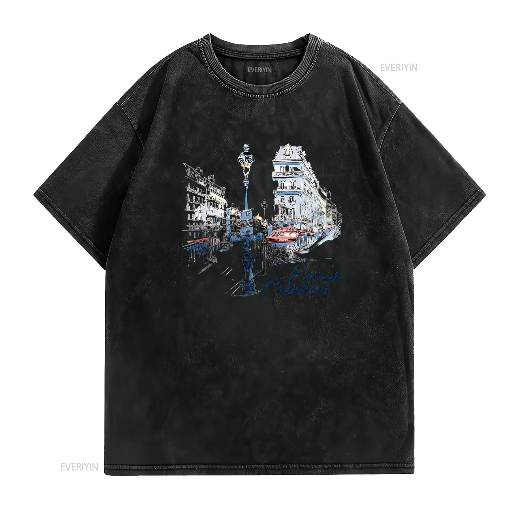 파리 프랑스 기념품 티셔츠 여성용 화이트 라지 빈티지  - Street Fashion Paris 리뷰 및 가격