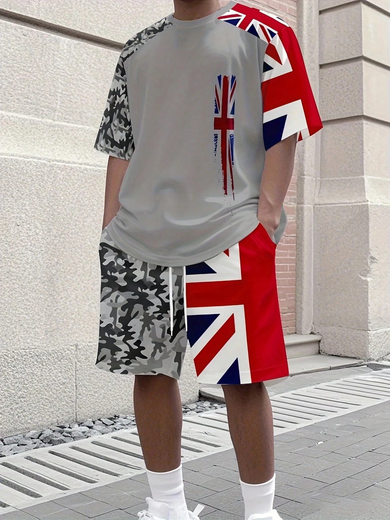 2026년 여름 신상 남성 반팔 세트, 3D 패턴 프린 - Street Fashion Summer 2026 리뷰 및 가격