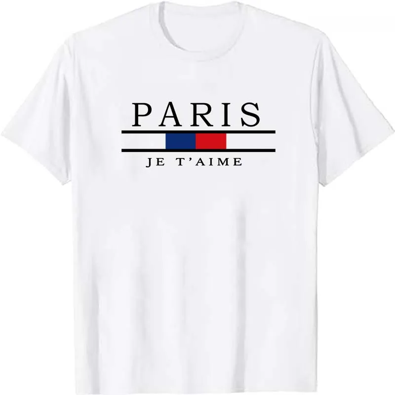 파리 그래픽 프린트 티셔츠 남성 여름 캐주얼 패션 스포 - Street Fashion Paris 리뷰 및 가격