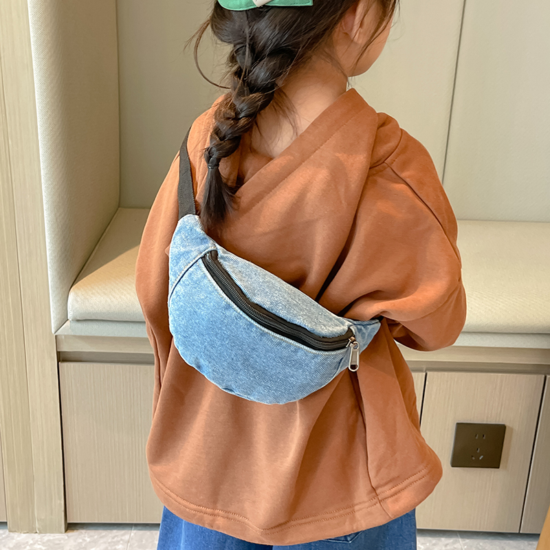 패션 데님 아동용 허리 가방 레저 남아 여아 크로스바디 - Street Fashion Kids 리뷰 및 가격