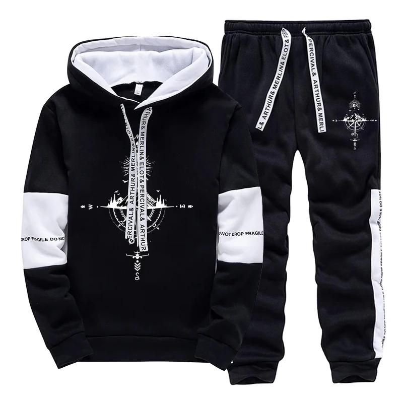 새로운 가을 겨울 남성 트레이닝복 패션 캐주얼 후드 스 - Street Fashion Hoodie 리뷰 및 가격
