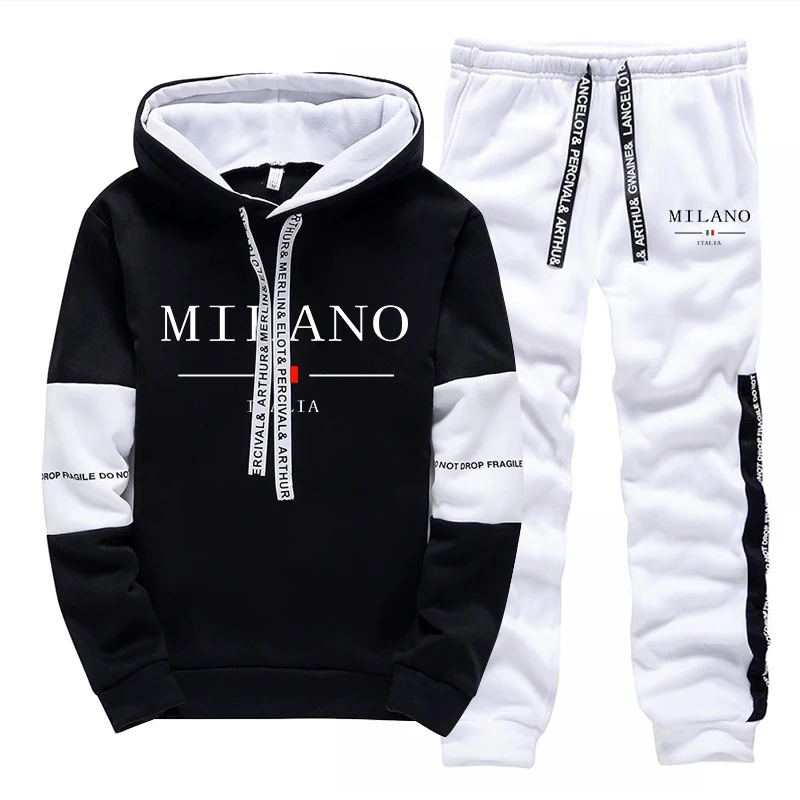 남성 세트/후드티/바지 이탈리아 트렌디 후드티 스포츠웨 - Street Fashion Hoodie 리뷰 및 가격