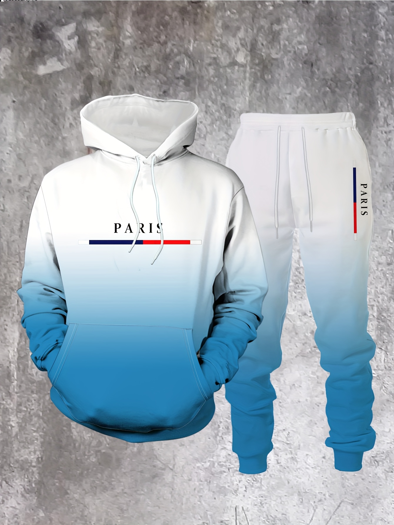 그라데이션 컬러 파리 트랙수트 남성 스트리트 패션 3D - Street Fashion Paris 리뷰 및 가격