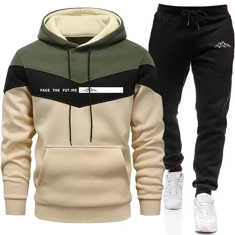 트랙슈트 남성 패션 캐주얼 후드 스웨트셔츠 야외 스포츠 - Street Fashion Hoodie 리뷰 및 가격