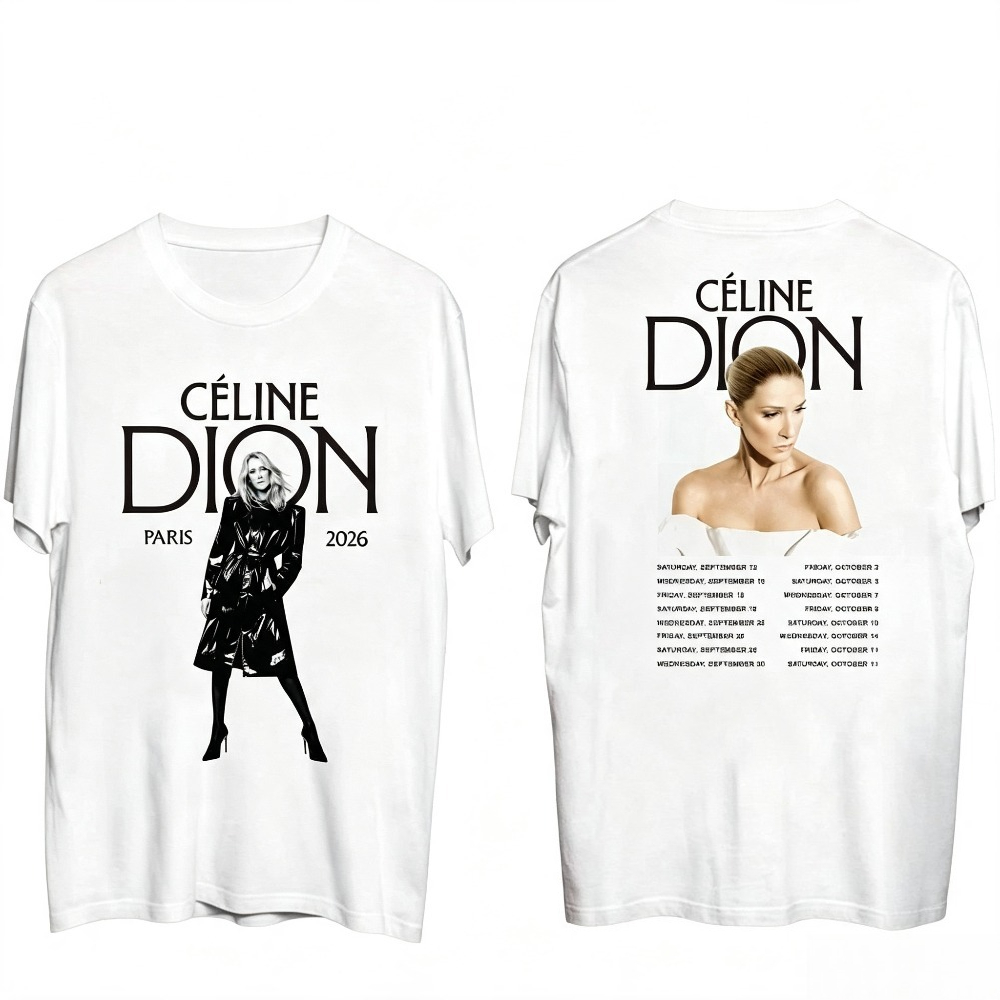 Celine Dion Paris 2026 투어 티셔츠  - Street Fashion Paris 리뷰 및 가격