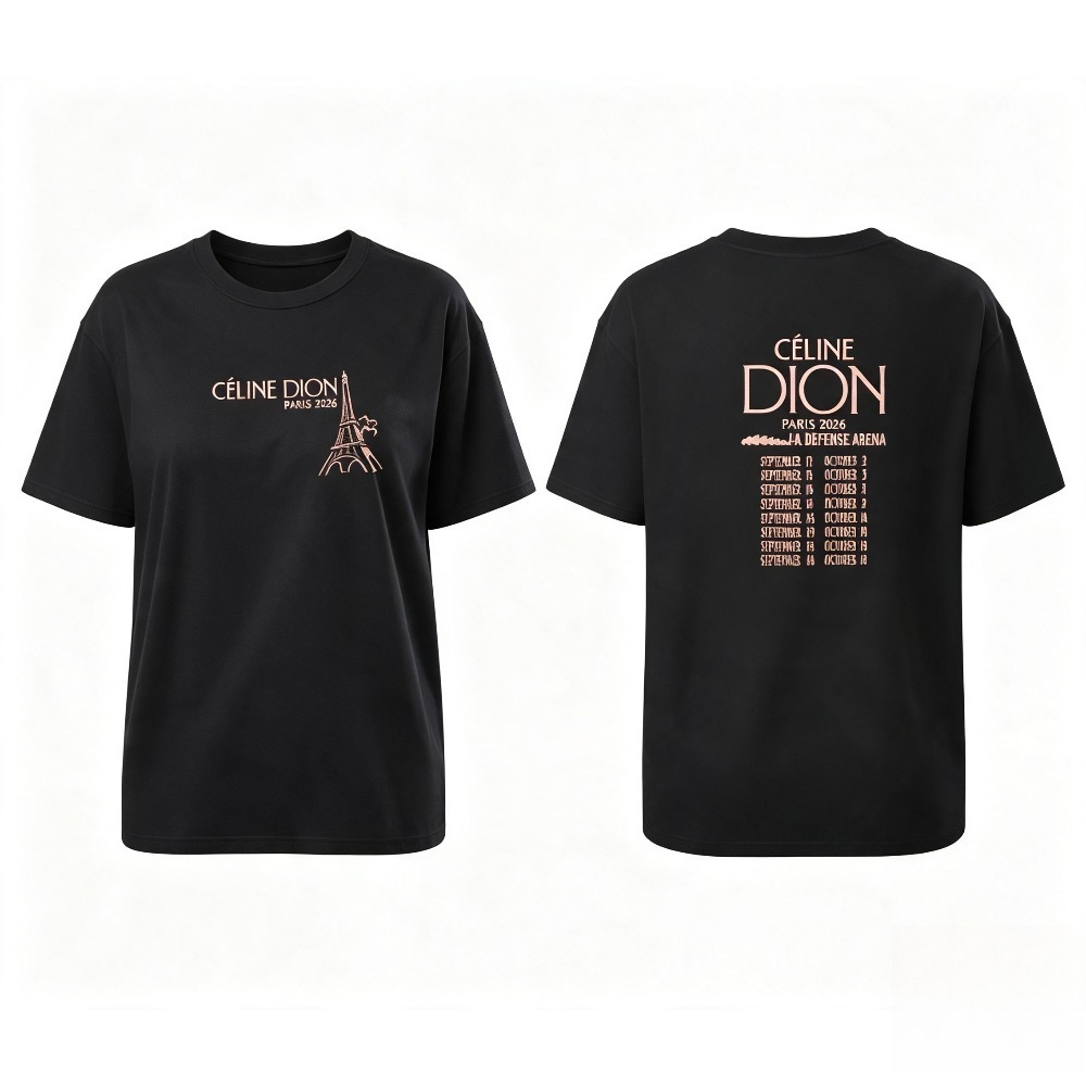 Celine Dion Paris 2026 투어 티셔츠  - Street Fashion Paris 리뷰 및 가격