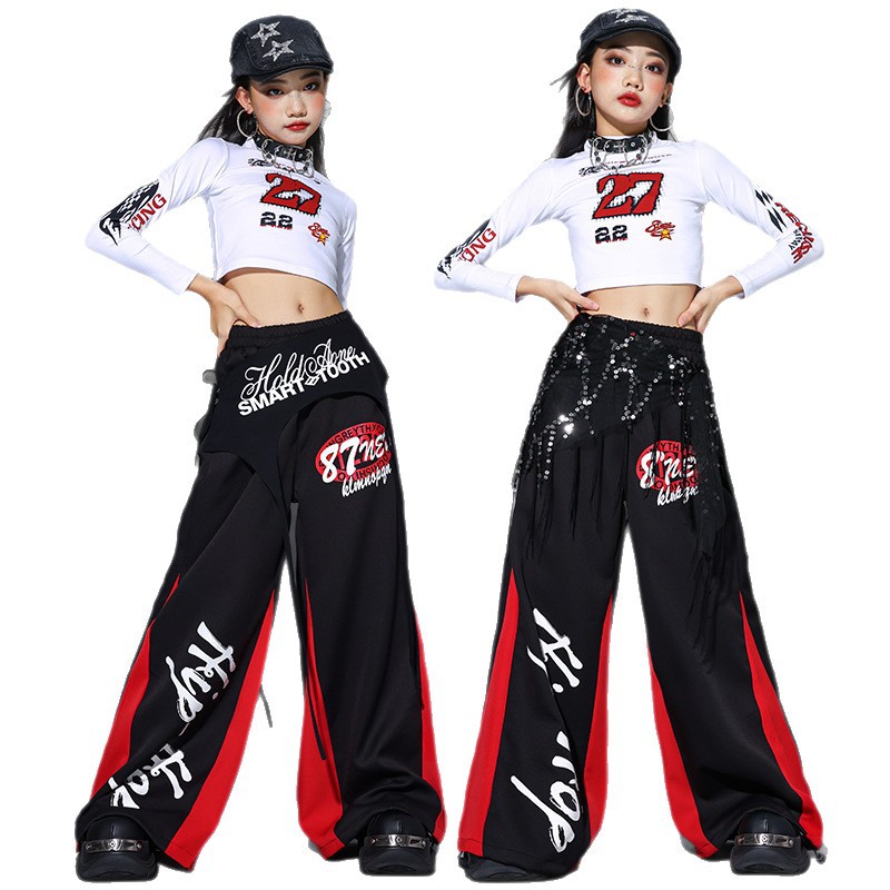 2025 재즈 댄스 의상 소녀 K팝 무대 공연 의상 크 - Street Fashion Kpop 리뷰 및 가격